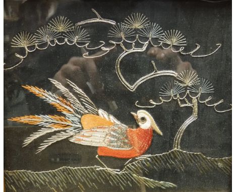 Three circa 1900 Japanese needlework textiles
