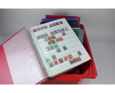 Four albums of British and Australian stamps together with four albums of first day covers