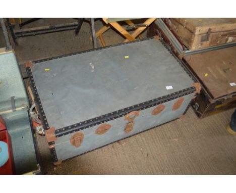 A metal bound trunk