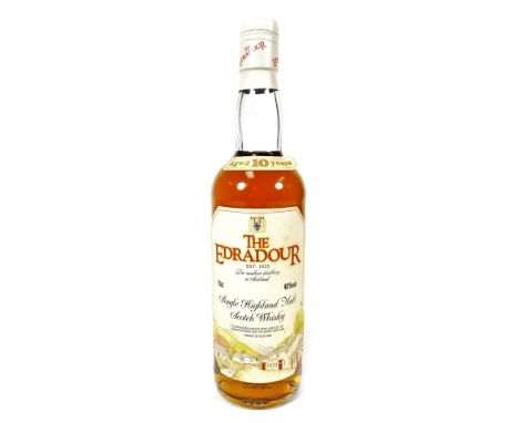 A bottle of The Edradour Single Highland malt Scotch whisky, 70cl.