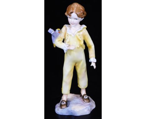 A Royal Worcester Doughty figure Parakeet, no. 3087, printed marks beneath, 20cm H.