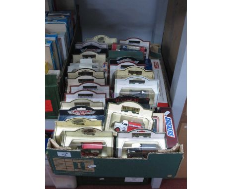 Approximately Sixty Diecast Model Vehicles By Lledo and similar to include Days Gone #57001 1939 Ford Tanker 'Esso Petroleum'