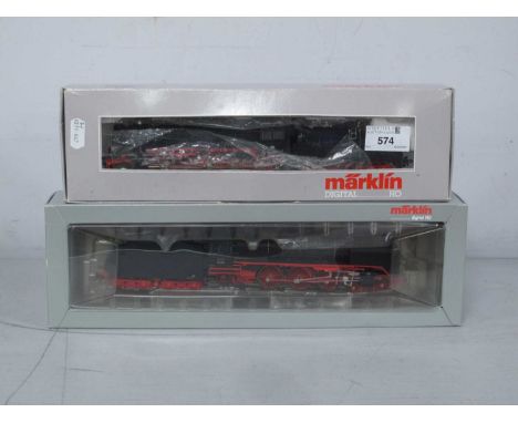 Two Marklin 'HO' Gauge Digital Continental Outline Three Rail Steam Tender Locomotives, comprising Ref No 37951 Class 03 4-6-