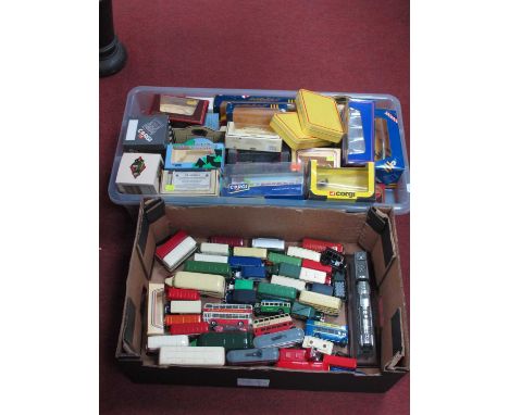 A Collection of Diecast Model Vehicles, predominantly buses by Corgi, EFE, Dinky Toys and Other, together with a quantity of 