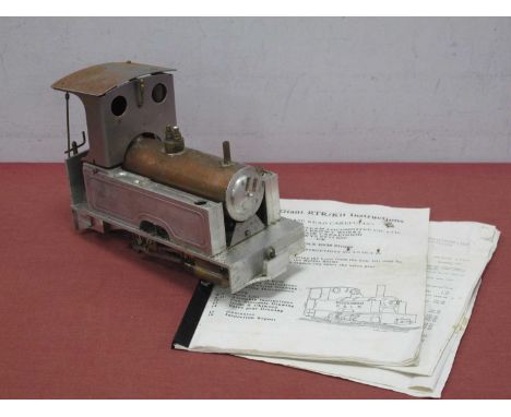 A "G" Gauge Part Built 0-4-0 "Little Giant" Live Steam Tank Locomotive From a "American Steam Locomotive" R.T.R Kit; briefly,