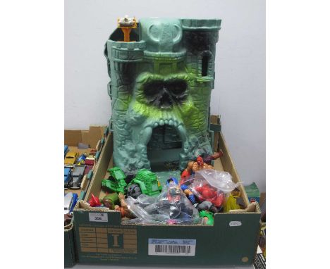 Seventeen Circa 1980's He-Man Masters Of The Universe (MOTU) Plastic Action Figures by Mattel to include Kobra Khan, Mantenna