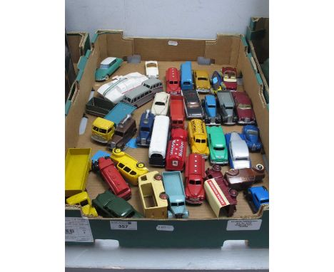 A quantity of predominantly original 're-painted' diecast model vehicles by Dinky, Corgi including Ford Sedan, Maximum Securi
