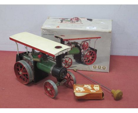 A Mamod T61a Steam Traction Engine, appears complete with accessories, few signs of use, boxed with catalogue