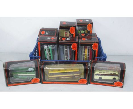 Twelve 1:76th Scale Diecast Model Buses by EFE to include #23704 Alexander Fleetline 'Halifax', #15705 Plaxton Coach 'S.U.T.'