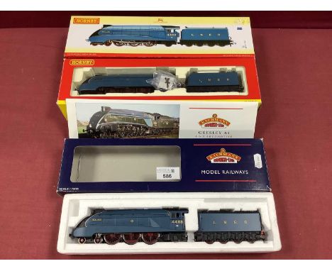 Two 'OO' Gauge/4mm Class A4 4-6-2 Steam Tender Locomotives; a Hornby Ref No R2339 "Mallard" L.N.E.R blue R/No 4468; plus a Ba