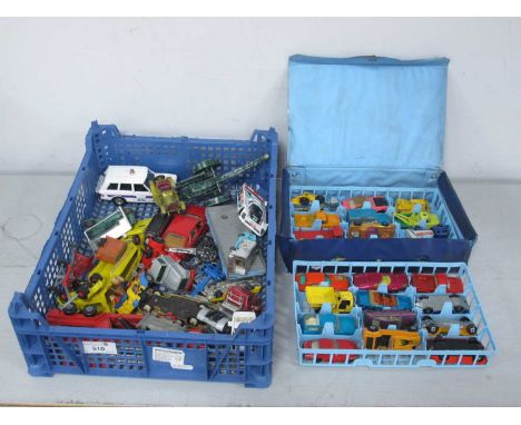 A Collection of Diecast Model Vehicles by Matchbox, Husky, Corgi, Dinky Toys, to include Corgi Juniors Whizzwheels Popye Padd