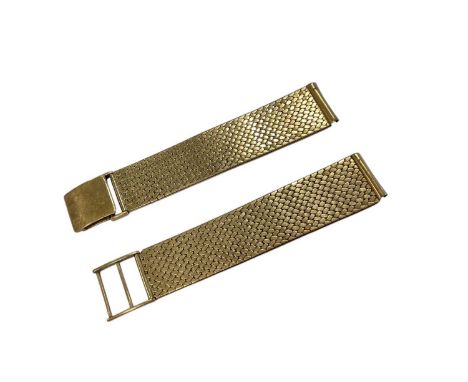 1960s 9ct gold watch bracelet (Birmingham 1966)Total weight 34.5 grams