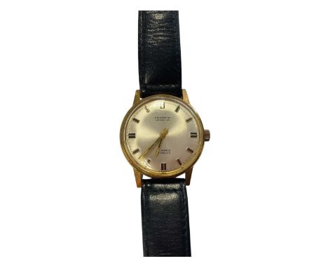 1960s J.W. Benson wristwatch with Swiss 17 jewel Incabloc manual-wind movement, the dial signed J.W.Benson London SW.1, in a 