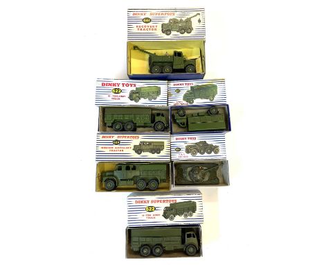 Mixed lot of Dinky die-cast Military vehicles in original boxes. To include: - 661 Recovery Tractor - 622 10 Ton Army Truck x