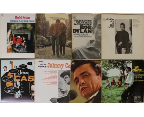 FOLK/FOLK ROCK - LPs. Great collection of 84 LPs with artists/titles including Bob Dylan - Bringing It All Back Home (Sealed 