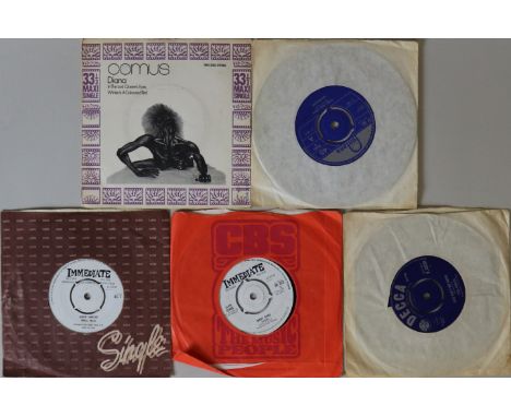 PROG/PSYCH RARITY 7". Tremendous selection of 5 x not often seen 7". Titles are Comus - Diana (Dawn p/s DNS 2506 - Ex a coupl