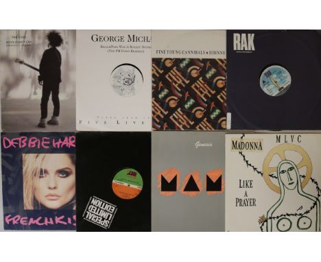 POP 12". Collection of around 130 x 12". Artists/Titles including The Cure, George Michael, Fine Young Cannibals, Hot Chocola