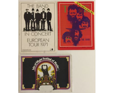 ISLE OF WIGHT/THE BAND. To include a 1969 copy of the Isle of Wight Festival programme featuring artists such as Bob Dylan, B