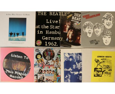 BEATLES LPS / PRIVATE PRESSINGS. 50 LPs, covering an extensive selection of privately pressed/foreign issued Beatles titles. 