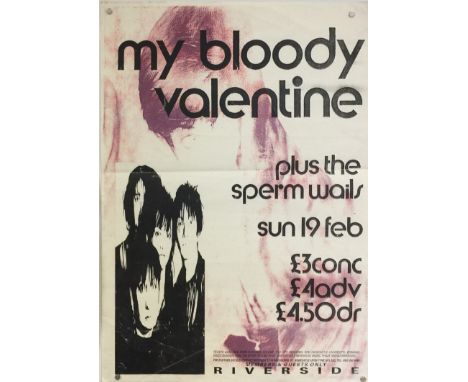PRIMAL SCREAM/MY BLOODY VALENTINE/NEW ORDER. To include 3 items: 2 posters for gigs at Newcastle venue The Riverside includin