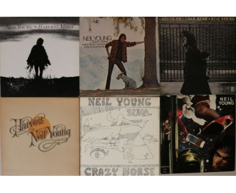 NEIL YOUNG - LPs. Distinctly not shakey collection of 14 x (largely UK) pressing LPs presented in superb condition. Titles ar