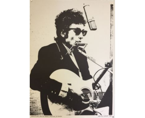 BOB DYLAN POSTERS.Set of 3 original Bob Dylan Posters including an Isle Of Wight festival poster of 1969 to measure 18x24.5".