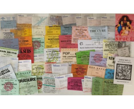 ASSORTED TICKETS. To include approx 70 assorted tickets featuring artists like Erasure, Siouxsie and the Banshees, New Model 