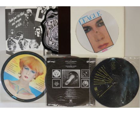 PICTURE &amp; SHAPED DISCS - 12"/7" - ROCK &amp; POP. Colourful collection of around 45 x 7"/12" picture discs. Artists/title