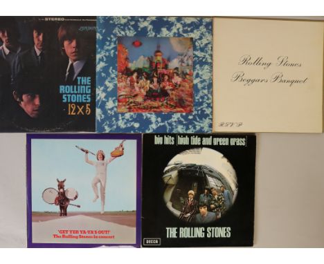 THE ROLLING STONES - LPs. Tremendous selection of 5 x super clean original title LPs. Albums are 12 x 5 (1st US pressing ster
