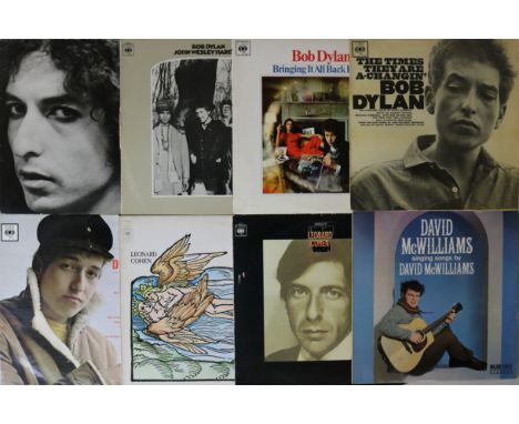 FOLK ROCK - LPs. Essential albums contained in this collection of 34 x LPs. Artists/titles include Bob Dylan - Hard Rain, Joh