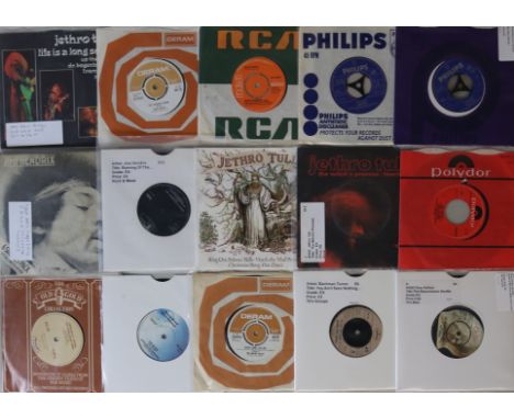 CLASSIC ROCK/BLUES/PSYCH 7". A collection of approximately 70 7", with artists/titles to include Jimi Hendrix (x3) - Burning 