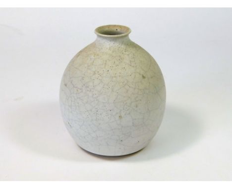 ALICE GASKELL. An Alice Gaskell vase, height 12cm. Monogrammed.  Please note that all items in this auction are previously ow