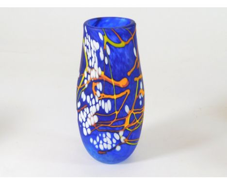 NORMAN STUART CLARKE STUDIO GLASS. A Norman Stuart Clarke art glass vase. Signed. Dated '96. Height 20.5cm. Provenance: from 