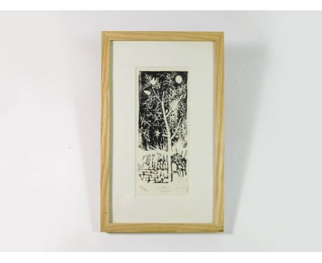 KURT JACKSON. 'Winter's Gorse'. A signed print, titled, dated '07 & numbered 33/80. 17.5 x 7cm. Condition Report: Very good. 