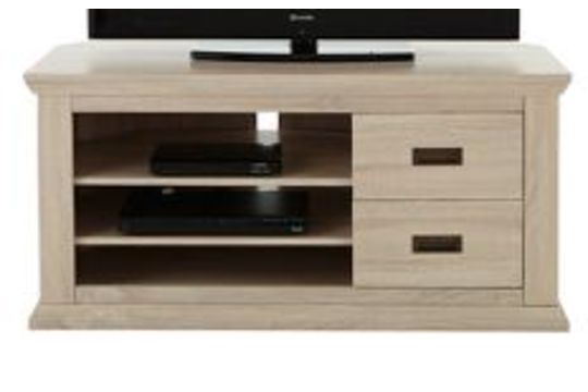 Clifton Corner Tv Unit Limed Oak Dimensions H 55 W 120 D 58