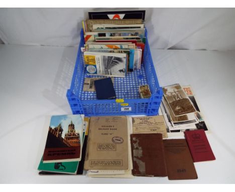 A good lot to include a vintage soldiers and service paybook for Private Joseph Bowens, a soldiers release book and associate