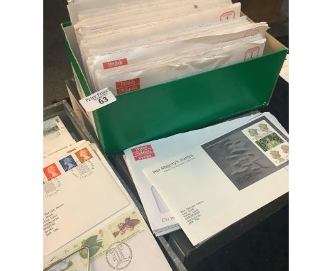 Great Britain large collection of First Day Covers. 1970's to about 2010 in box files and shoeboxes - many as sent in Philate