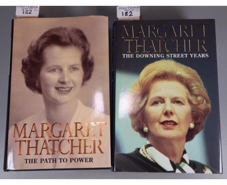 Thatcher, Margaret, 'The Path to Power' and 'The Downing Street Years'.  Hardbacks with dust jackets.  First Editions, signed