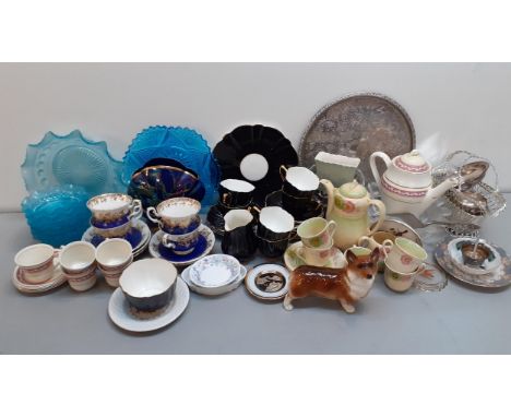A quantity of part tea and coffee sets to include Old Royal, Royal Albert Regal series, and Newport Pottery part coffee servi