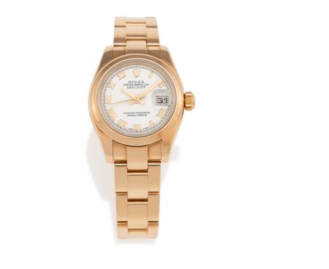 ROLEXDatejust. Armbanduhr. Herkunft: Schweiz, Genf. Datierung: Um 2006. Werk: Automatik Cal. 3325. Gehäuse/Armband: 750/- Ros