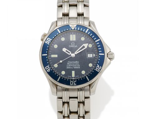 OMEGASeamaster. Armbanduhr. Herkunft: Schweiz, Biel. Datierung: 2001. Werk: Automatik Cal. 1120. Gehäuse/Armband: Stahl, Falt