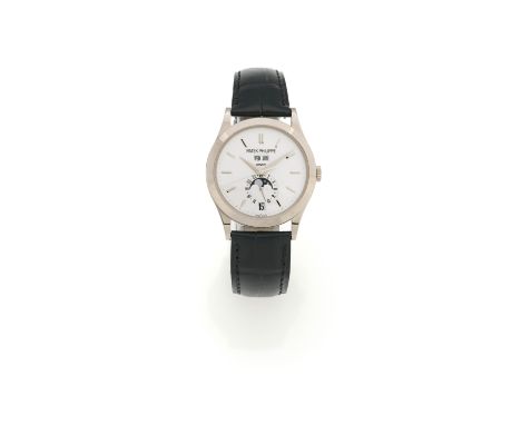 PATEK PHILIPPECalatrava. Armbanduhr. Herkunft: Schweiz, Genf. Werk: Automatik, Jahreskalender Cal. 324. Gehäuse/Armband: 750/