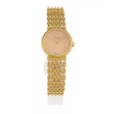 PATEK PHILIPPECalatrava. Armbanduhr. Herkunft: Schweiz, Genf. Datierung: Um 1970/1980. Werk: Handaufzug, Cal. 16-250. Gehäuse