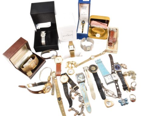 A large collection of vintage and modern wrist watches AF. The watches to include a vintage Smiths Empire 5 jewels wristwatch