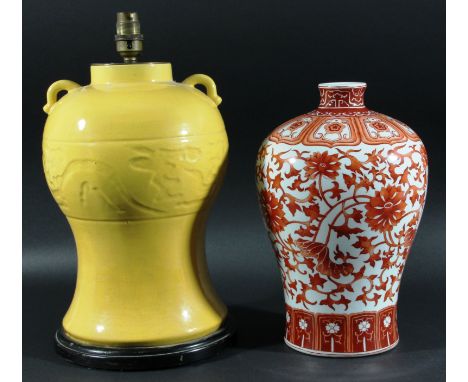 Chinese Lamp and a Jar