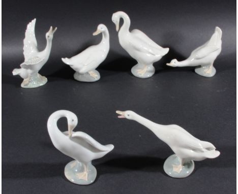 Set of Six Lladro / Nao Ducks