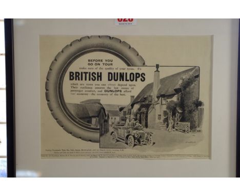 After Tony Matthews,&nbsp;a cut away image of a 1955 Jaguar D Type, colour&nbsp; print, 51 x 71cm; together with a vintage Du