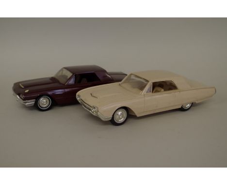 Two rare 1950s Ford Thunderbird plastic scale models.&nbsp; 