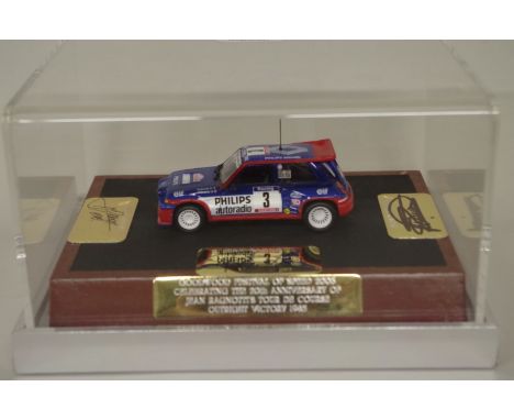 Four&nbsp;Renault scale model cars by Midland Racing Models, comprising: '100 Years of Grand Prix Success' set, with plaques 