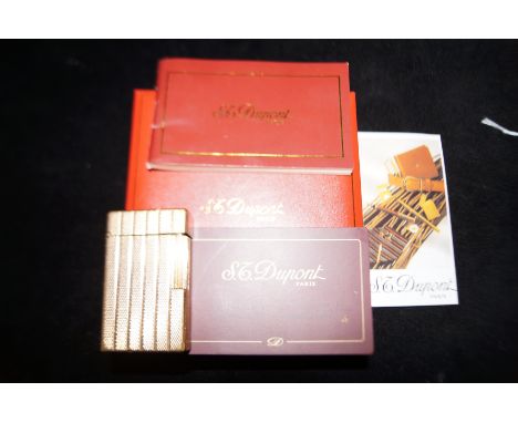 Cased S.T Dupont lighter with box &amp; papers